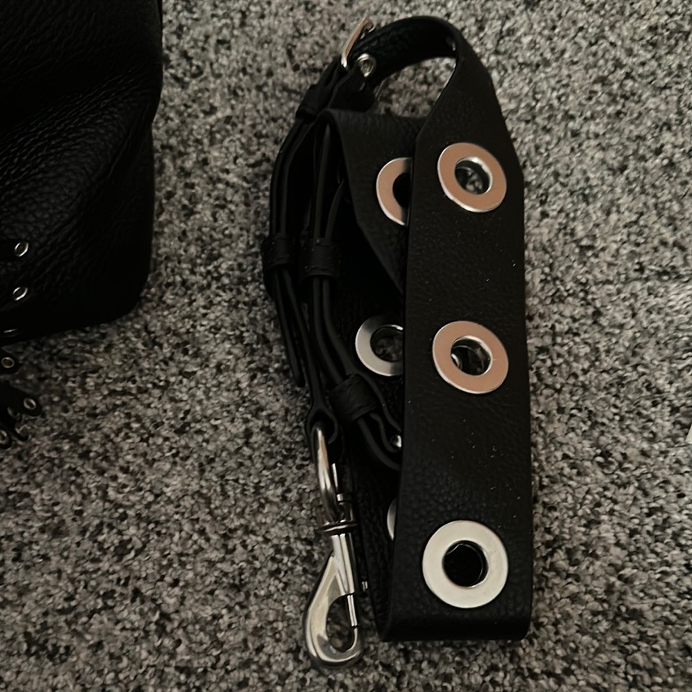 Michael Kors Black Leather Tote with Studded Details - Picture 4 of 7